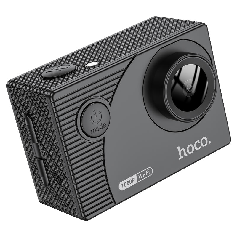 Hoco DV100 Videocamera Sportiva 1080p 30fps con Schermo 2" – Nera + Cuffie con Microfono