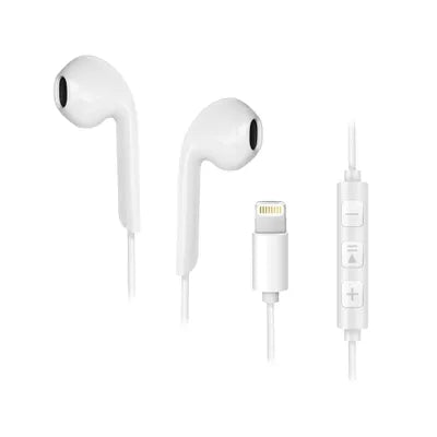 FORCELL Auricolari con filo iPhone Lightning 8 pin bianco HR-ME25