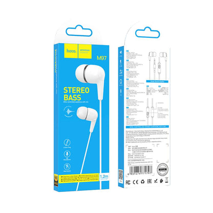 Hoco M97 – Auricolari con Filo Jack 3.5 mm e Microfono Integrato