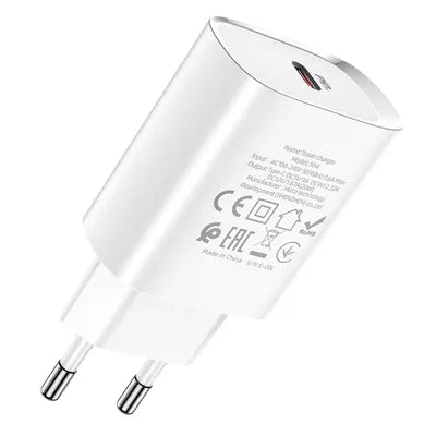 Caricabatterie per telefono Hoco USB C PD 20W N14 bianco