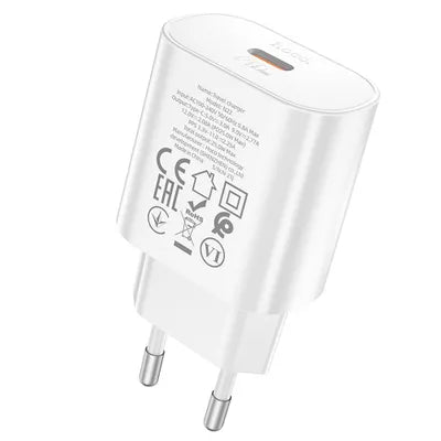Caricabatterie da rete HOCO Type C Power Delivery PD 25W QC3.0 Jetta N22 bianco.