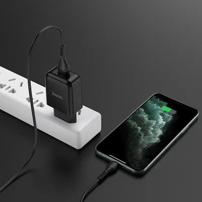 caricabatterie da muro USB HOCO + cavo per Lightning 8 pin N2 Vigour