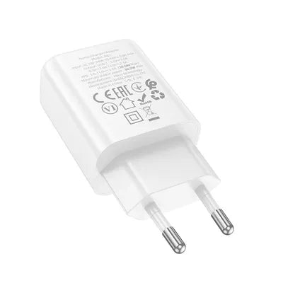 Caricabatterie per telefono Hoco USB C QC PD 30W N62 bianco