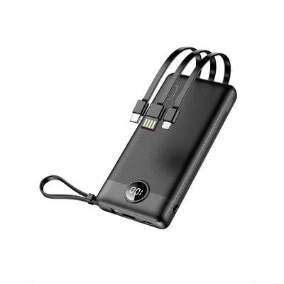 VEGER Batteria esterna (Powerbank) C10 - 10.000mAh (Micro + Tipo C + Lightning 8 pin) nero (W1116)