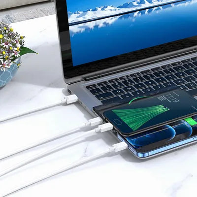 Cavo 3 in 1 da USB A a Lightning / Micro USB / USB C Hoco 2A 1 m X74