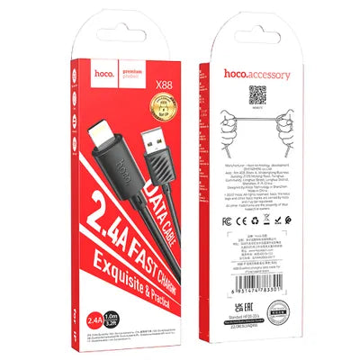 HOCO Cavo USB A iPhone Lightning 8-pin 2.4A Gratifed X88
