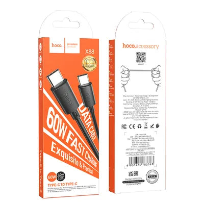 HOCO Cavo Tipo C e Tipo C Power Delivery 60W Gratifed X88