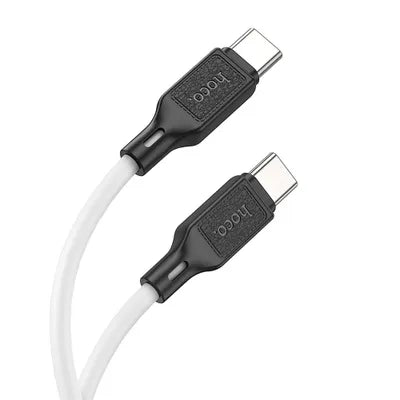 كابل HOCO Type C إلى Type C 3A 60W X90 بطول 1 متر أسود
