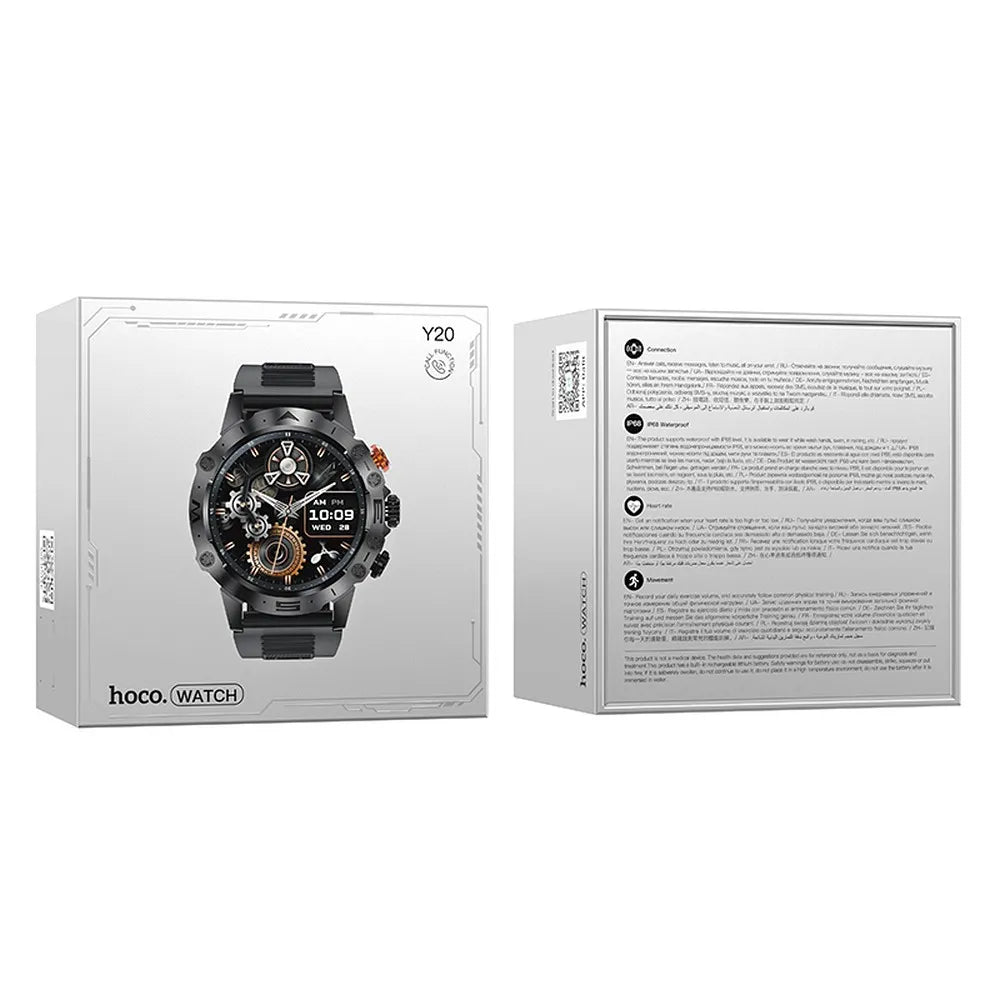 🕒 Hoco Y20 Smartwatch Impermeabile IP68