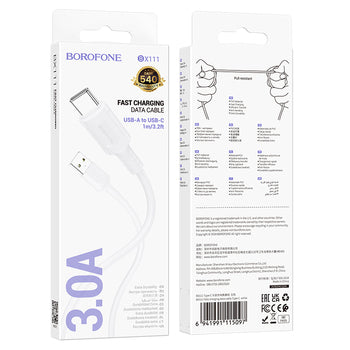 Cavo Borofone BX111 Feliz – USB-A a USB-C